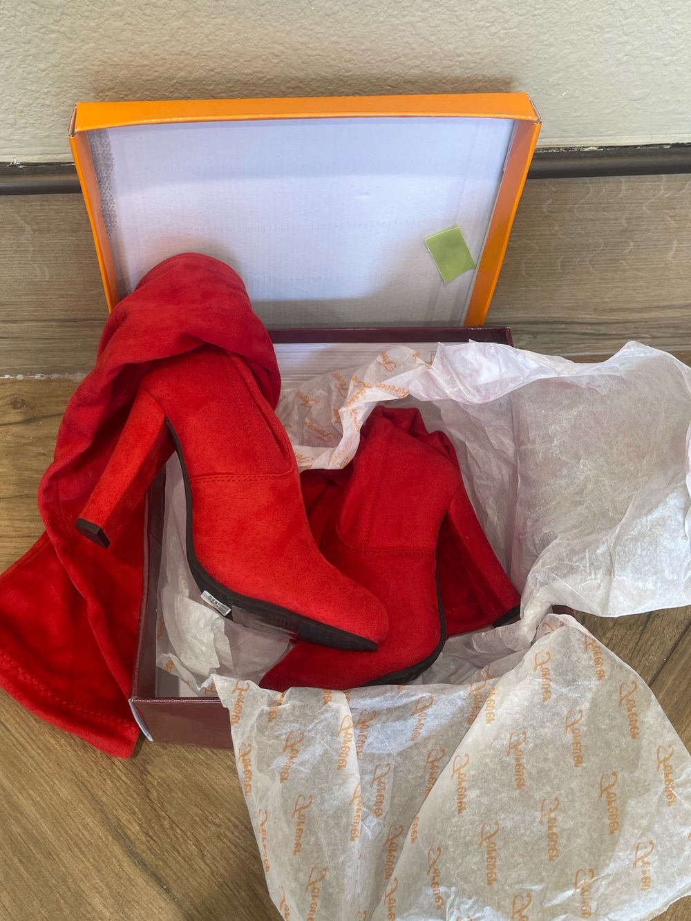Red Suede Women's Boots